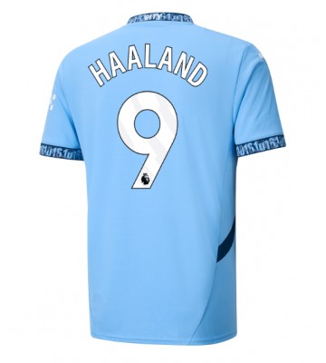 Manchester City Erling Haaland #9 Hjemmebanetrøje 2024-25 Kort ærmer